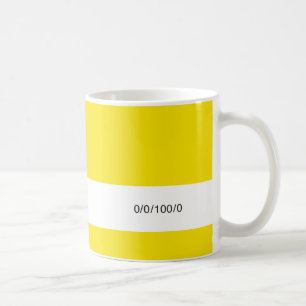 CMYK Yellow   Koffiemok