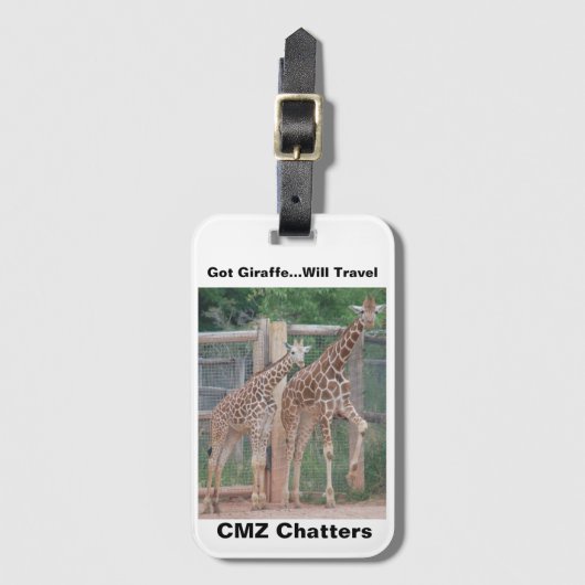 CMZ praat bagagesticker Bagagelabel (Voorkant (verticaal))