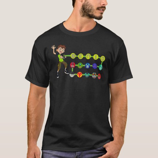 CN Ben 10 Omnitrix Alien Icons T-shirt (Voorkant)