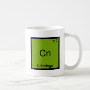 Cn - Chindogu Funny Chemistry Element Symbol T-shi Koffiemok