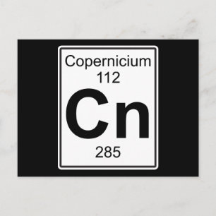 Cn - Copernicium Briefkaart