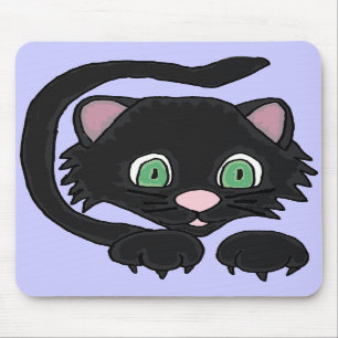 CN- Funny Black Cat Mousepad Muismat