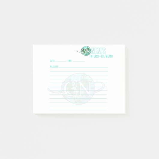 CN News Interoffice Memo stickies! Post-it® Notes (Voorkant)
