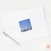 CN Tower en gebouwen in Toronto, Ontario, Canada Vierkante Sticker (Envelop)