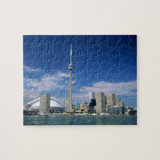 CN Tower en Skydome in Toronto, Ontario, Legpuzzel (Horizontaal)