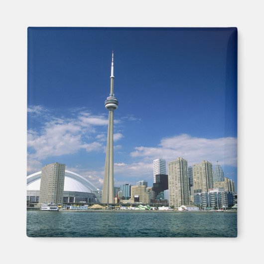 CN Tower en Skydome in Toronto, Ontario, Magneet (Voorkant)
