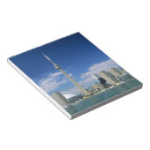 CN Tower en Skydome in Toronto, Ontario, Notitieblok (Schuin)