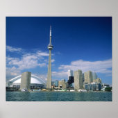 CN Tower en Skydome in Toronto, Ontario, Poster (Voorkant)