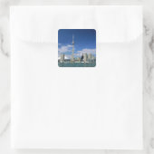 CN Tower en Skydome in Toronto, Ontario, Vierkante Sticker (Tas)