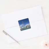 CN Tower en Skydome in Toronto, Ontario, Vierkante Sticker (Envelop)