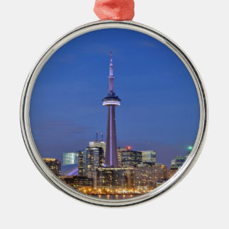 CN Tower in Toronto 's nachts Metalen Ornament