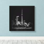 CN Tower Toronto Canada 1 Canvas Afdruk (Insitu (Houten vloer))