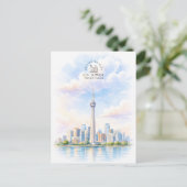 CN Tower, Toronto Stad Bestemming| Reizen Briefkaart (Staand voorkant)