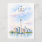 CN Tower, Toronto Stad Bestemming| Reizen Briefkaart (Voorkant)
