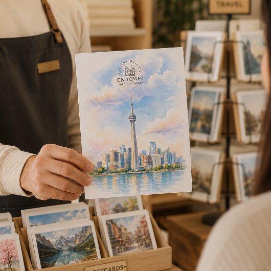 CN Tower, Toronto Stad Bestemming| Reizen Briefkaart