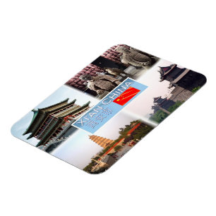 CN Xi An - Bell Tower - Terracotta leger in Shaanx Magneet