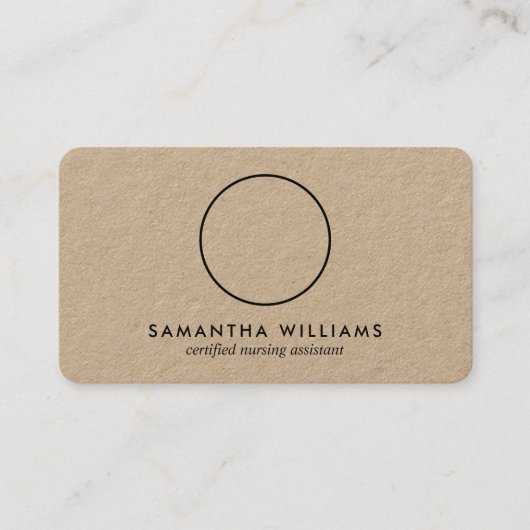 CNA Aangepaste Logo of foto Visitekaartje (Voorkant)