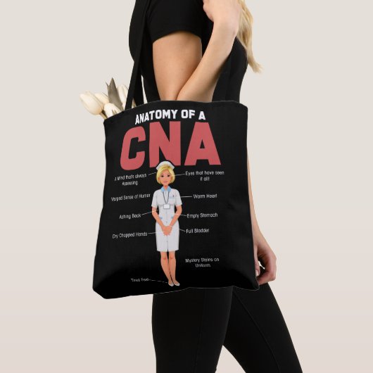 CNA anatomieurse Certified Nursing Assistant Tote Bag (Dichtbij)