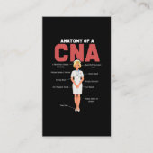 CNA anatomieurse Certified Nursing Assistant Visitekaartje (Voorkant)