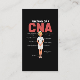CNA anatomieurse Certified Nursing Assistant Visitekaartje