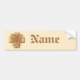 CNA Caduceus custom name Bumper Sticker