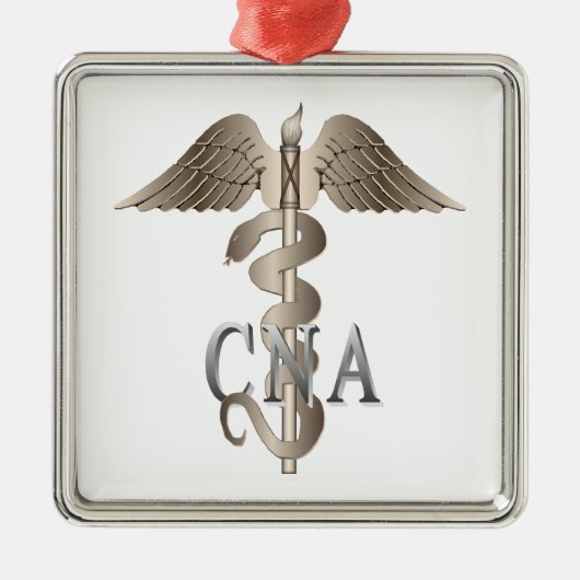 CNA Caduceus Metalen Ornament (Voorkant)