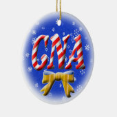 CNA CANDY CANE CHRISTMAS ORNASE NURSE ASSISTANT KERAMISCH ORNAMENT (Rechts)