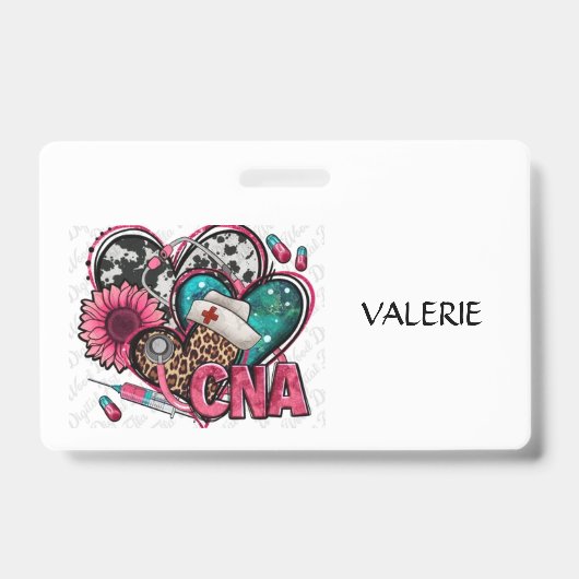 CNA Certified Nurse Aid Name Badge (Voorzijde)