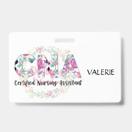 CNA Certified Nurse Aide Name Badge