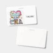CNA Certified Nurse Aide Name Badge (Voor- en achterkant)