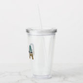 CNA Certified Nursing Assistant Cheetah Print Acryl Drinkbeker (Links)