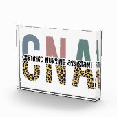 CNA Certified Nursing Assistant Cheetah Print Fotoblokken (Rechts)