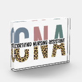 CNA Certified Nursing Assistant Cheetah Print Fotoblokken (Links)