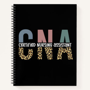 CNA Certified Nursing Assistant Cheetah Print Notitieboek