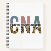CNA Certified Nursing Assistant Cheetah Print Notitieboek (Voorkant)