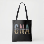 CNA Certified Nursing Assistant Cheetah Print Tote Bag (Voorkant)