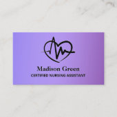 CNA Certified Nursing Assistant Contactkaartje (Voorkant)