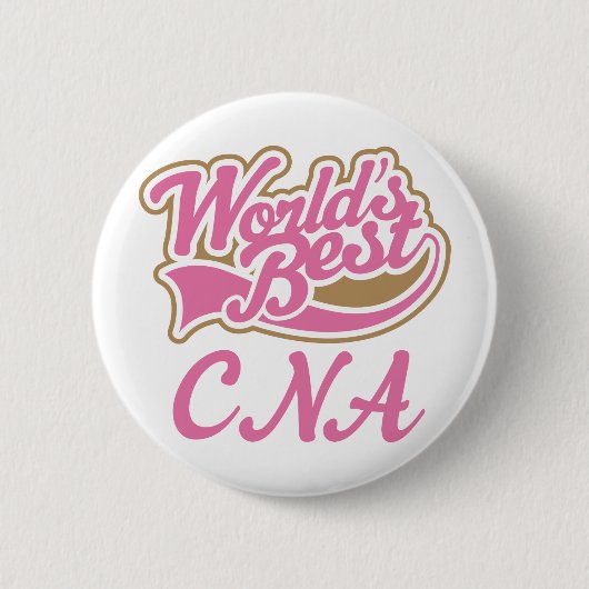 CNA Certified Nursing Assistant Gift Ronde Button 5,7 Cm (Voorkant)