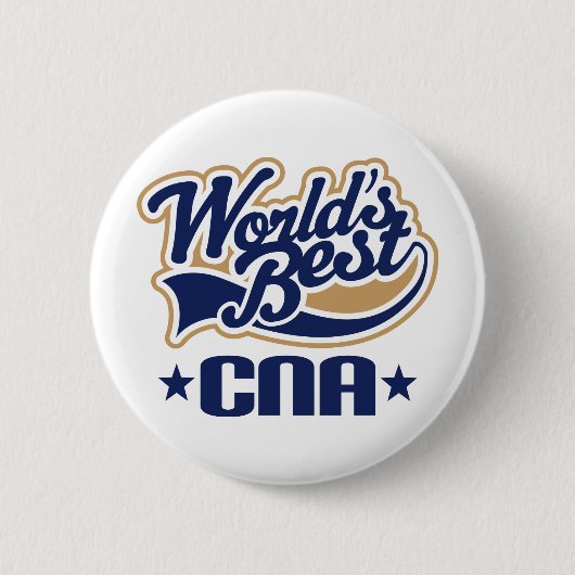 CNA Certified Nursing Assistant Gift Ronde Button 5,7 Cm (Voorkant)