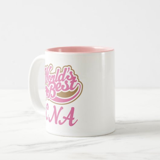 CNA Certified Nursing Assistant Gift Tweekleurige Koffiemok (Voorkant links)