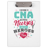 CNA Certified Nursing Assistant Heroes Klembord (Voorkant)