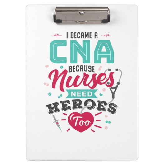 CNA Certified Nursing Assistant Heroes Klembord (Voorkant)
