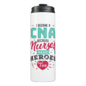 CNA Certified Nursing Assistant Heroes Thermosbeker (Voorkant)