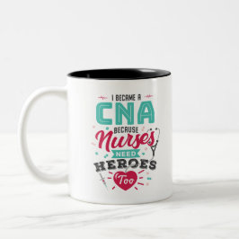 CNA Certified Nursing Assistant Heroes Tweekleurige Koffiemok