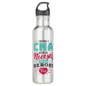 CNA Certified Nursing Assistant Heroes Waterfles (Voorkant)