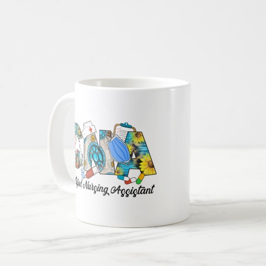 CNA Certified Nursing Assistant Koffiemok (Voorkant links)