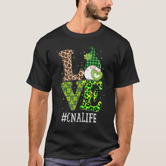 Cna Certified Nursing Assistant Love St. Patricks T-shirt (Voorkant)