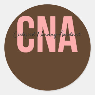 CNA Certified Nursing Assistant Medical Ronde Sticker