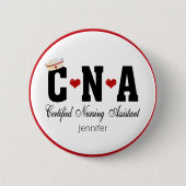 CNA Certified Nursing Assistant Ronde Button 5,7 Cm (Voorkant)
