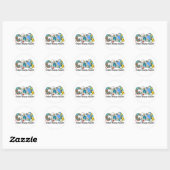 CNA Certified Nursing Assistant Ronde Sticker (Vel)
